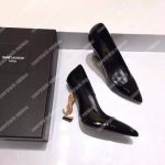 Saint Laurent Opyum Pumps In Patent Leather With Patented Leather