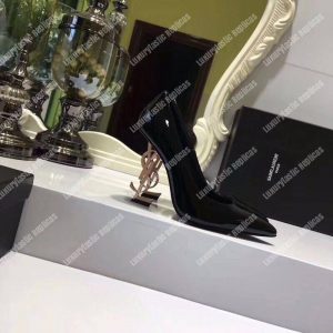 Saint Laurent Opyum Pumps In Patent Leather With Patented Leather - Image 8