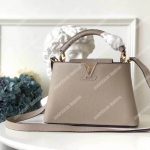 LV Capucines BB Taurillon Leather Galet