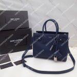 Saint Laurent Sac De Jour Baby Grained Leather Blue