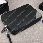 Prada Saffiano Leather Men’s Bag Black / Grey