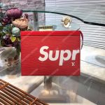 Louis Vuitton x Supreme Clutch Epi Red