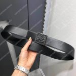 Loewe Framed Anagram Belt 4Cm Black