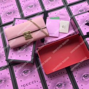 Gucci Padlock Continental Wallet Pink - Image 6