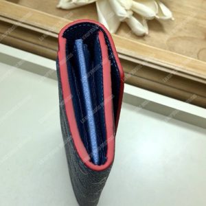 LV Sarah Wallet Monogram Empreinte Leather Marine Rouge - Image 6