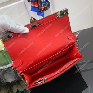 LV Trunk Chain Wallet Rose Ballerine - Image 8