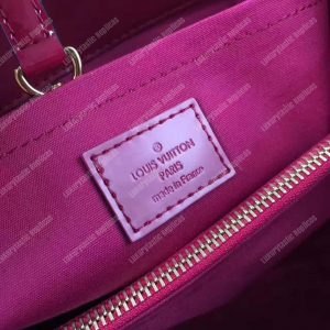 LV Montaigne MM Tote Bag Monogram Vernis Amarante - Image 8