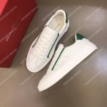 Salvatore Ferragamo Gancini Sneaker Shoe White/Green Lining