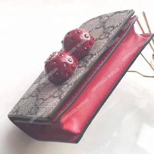 Gucci GG Supreme Card Case with Cherries - Image 7