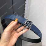 Loewe Anagram Belt 3.2Cm Dark Blue