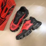 Prada Cloudbust Thunder Knit Sneakers Red