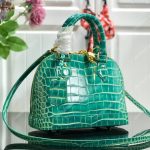 LV Alma BB Crocodilien Brillant Bleu Canard Blue