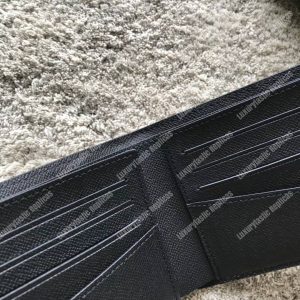 LV Slender Wallet Epi Leather Hexagon Black - Image 7