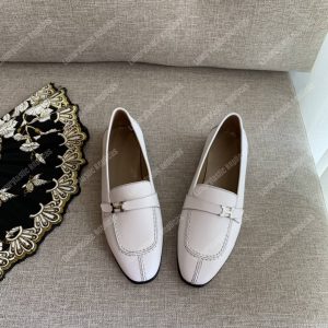 Hermes H Buckle Loafer White - Image 4