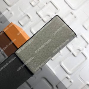 LV Brazza Wallet Taiga Leather Silver - Image 6