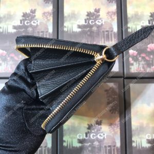 Gucci Leather Zip Around Wallet Black - Image 6