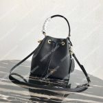 Prada Saffiano Leather Bucket Bag Black