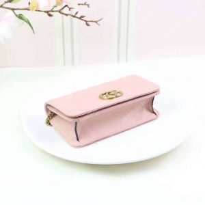 Gucci GG Marmont Mini Leather Bag Pink - Image 6