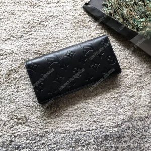 LV Brazza Wallet Monogram Shadow Black - Image 9