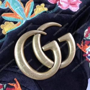 Gucci GG Marmont Medium Velvet Bag Dragon - Image 8