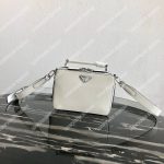 Prada Brique Saffiano Leather Bag White