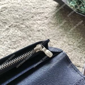 LV Brazza Wallet Epi Leather Navy Blue - Image 7