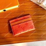 LV Double Card Holder Orange