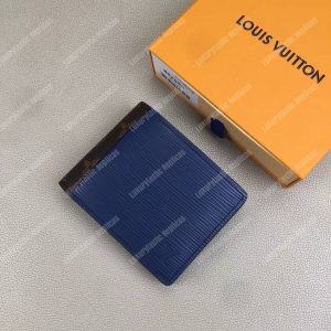 LV Patchwork Multiple Wallet Epi Leather Blue - Image 5