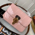 LV Cherrywood BB Smooth Patent Monogram Rose Ballerine