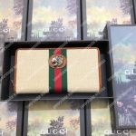 Gucci Rajah Zip Around Wallet Beige Vintage Canvas