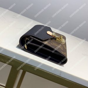 LV Pallas Compact Wallet Monogram Navy Blue - Image 4