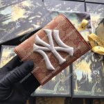 Gucci Coin Wallet With NY Yankees Patch Beige