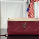 LV Lockme Zippy Wallet Lie de Vin