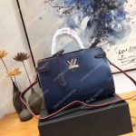 LV Twist Tote Epi Leather Indigo