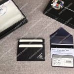Prada Leather Card Holder Black