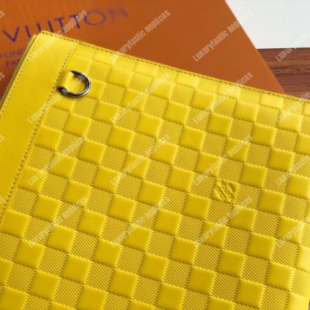 LV Discovery Pochette Damier Infini Yellow - Image 6