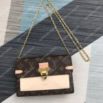 LV Vavin Chain Wallet Monogram Creme