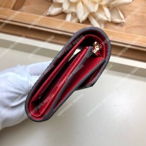 LV Pallas Compact Wallet Monogram Cerise Red - Image 9