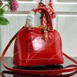 LV Alma BB Crocodilien Brillant Cerise