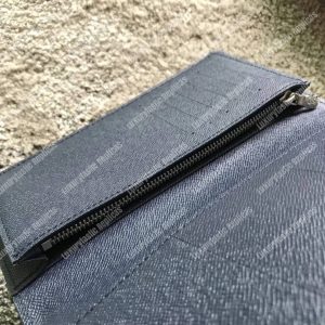 LV Brazza Wallet Epi Leather Navy Blue - Image 8