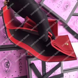 Gucci Padlock Wallet Hibiscus Red - Image 4