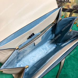 Gucci Medium Leather Shoulder Bag White - Image 9