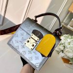 LV Spring Street Monogram Vernis Bitume Métallisé