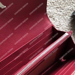 LV MyLockMe Wallet Rose Boudoir Lie de Vin - Image 9