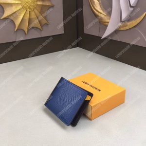 LV Patchwork Multiple Wallet Epi Leather Blue - Image 6