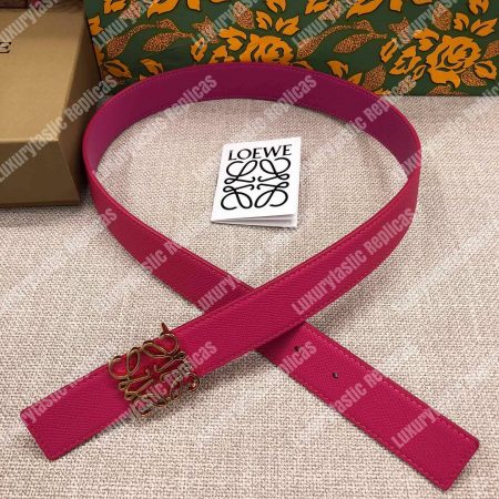 Loewe Anagram Belt 3.2Cm Pink - Image 5