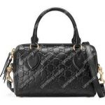 Gucci Signature Small Top Handle Bag Black
