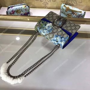 Gucci Dionysus Blue Blooms Print Mini Chain Bag - Image 5