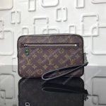 LV Kasai Clutch Monogram Macassar Canvas
