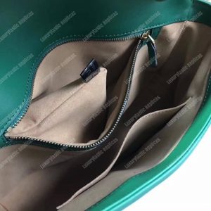 Gucci GG Marmont Medium Matelasse Shoulder Bag Emerald Green - Image 11